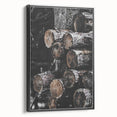 Rustic Wall Art - Stacked Logs Farmhouse Decor for Cozy Rustic Homes
