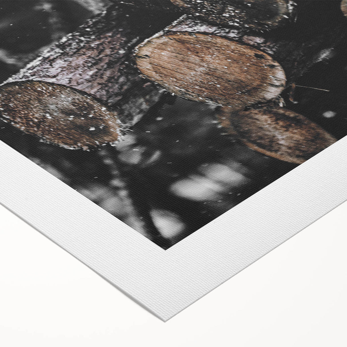 Rustic Wall Art - Stacked Logs Farmhouse Decor for Cozy Rustic Homes