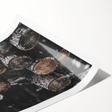 Rustic Wall Art - Stacked Logs Farmhouse Decor for Cozy Rustic Homes