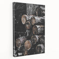 Rustic Wall Art - Stacked Logs Farmhouse Decor for Cozy Rustic Homes