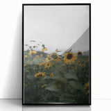 Rustic Wall Art - Sunflower Field Farmhouse Decor for Cozy Homes