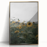 Rustic Wall Art - Sunflower Field Farmhouse Decor for Cozy Homes