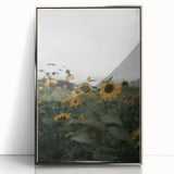 Rustic Wall Art - Sunflower Field Farmhouse Decor for Cozy Homes