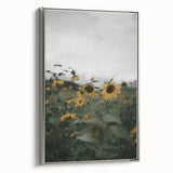 Rustic Wall Art - Sunflower Field Farmhouse Decor for Cozy Homes