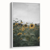 Rustic Wall Art - Sunflower Field Farmhouse Decor for Cozy Homes