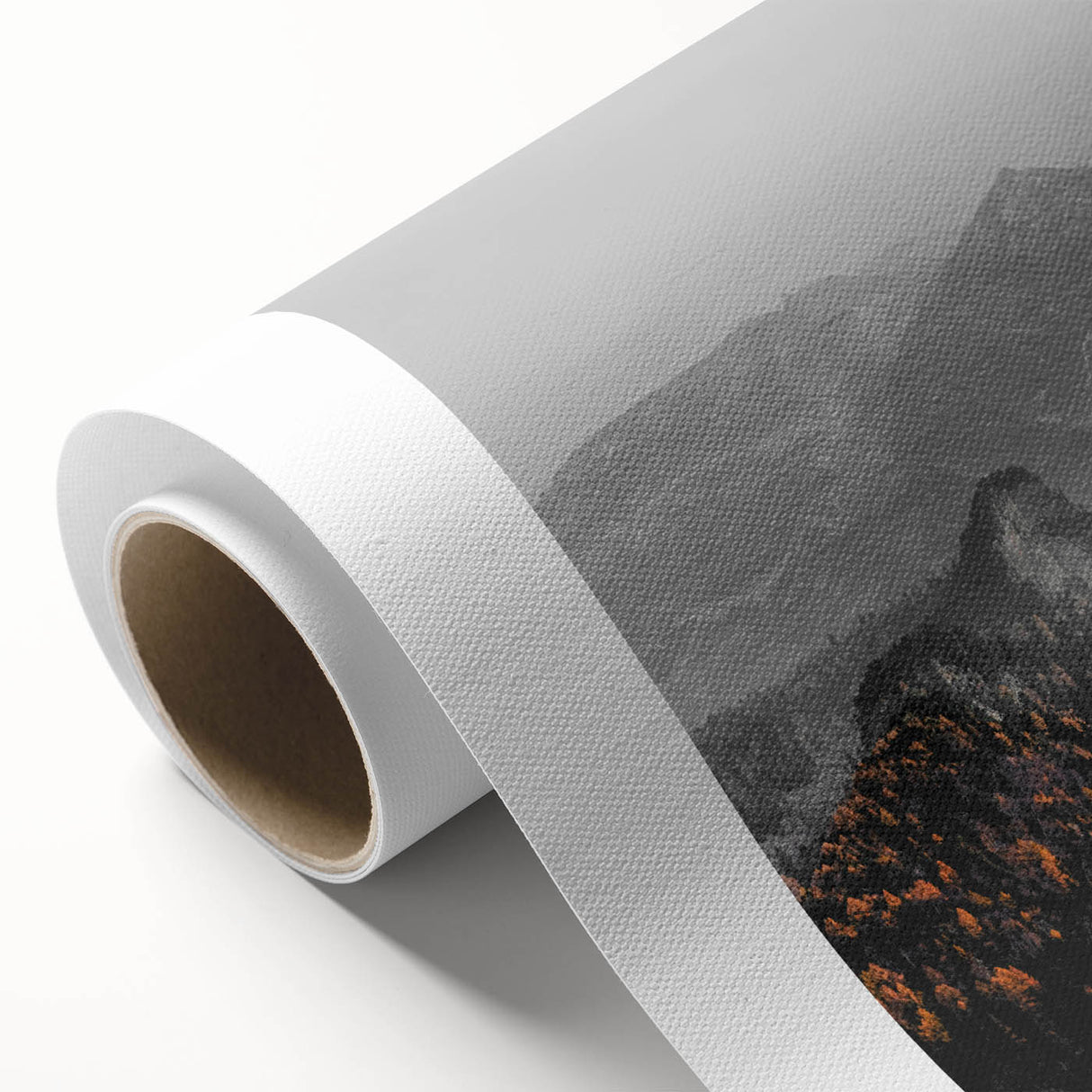 Rustic Wall Art - Mountain Range in Autumn Farmhouse Decor for Homes
