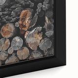 Rustic Wall Art - Stacked Logs Farmhouse Decor for Cozy Rustic Homes