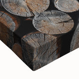 Rustic Wall Art - Stacked Logs Farmhouse Decor for Cozy Rustic Homes