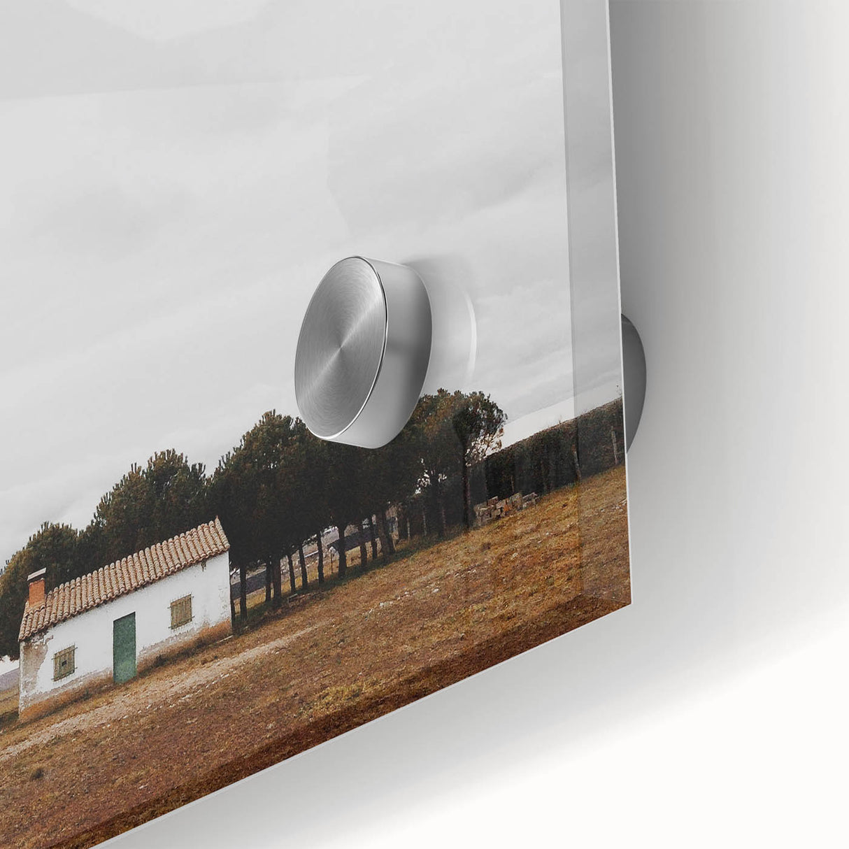 Serene Farmhouse - Vintage Rustic Landscape Art