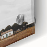 Serene Farmhouse - Vintage Rustic Landscape Art