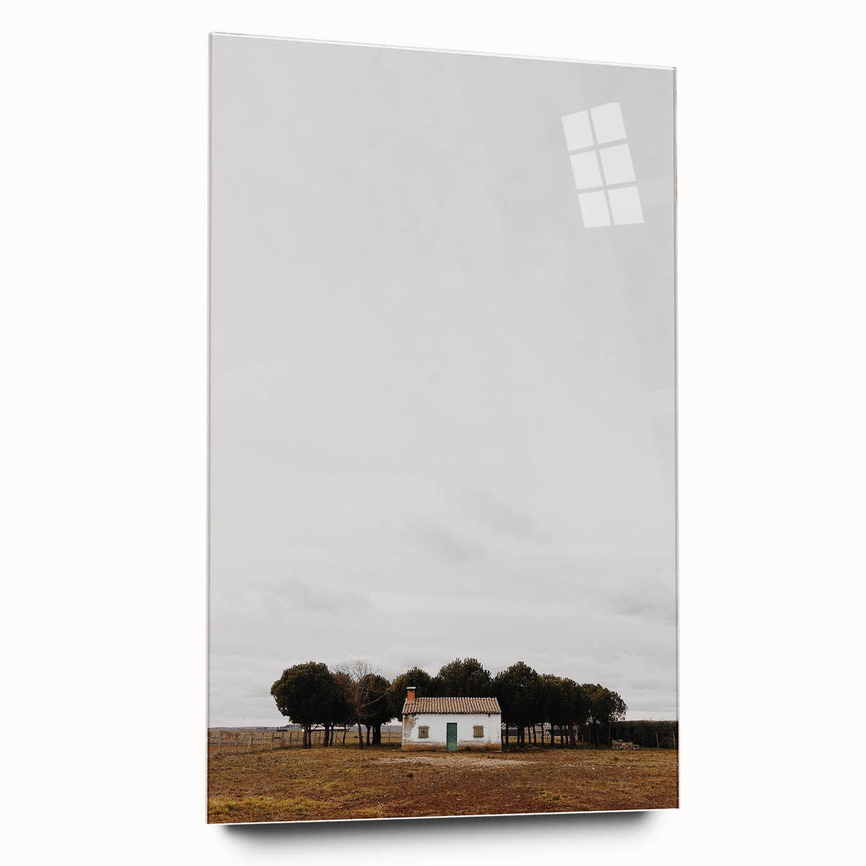 Serene Farmhouse - Vintage Rustic Landscape Art
