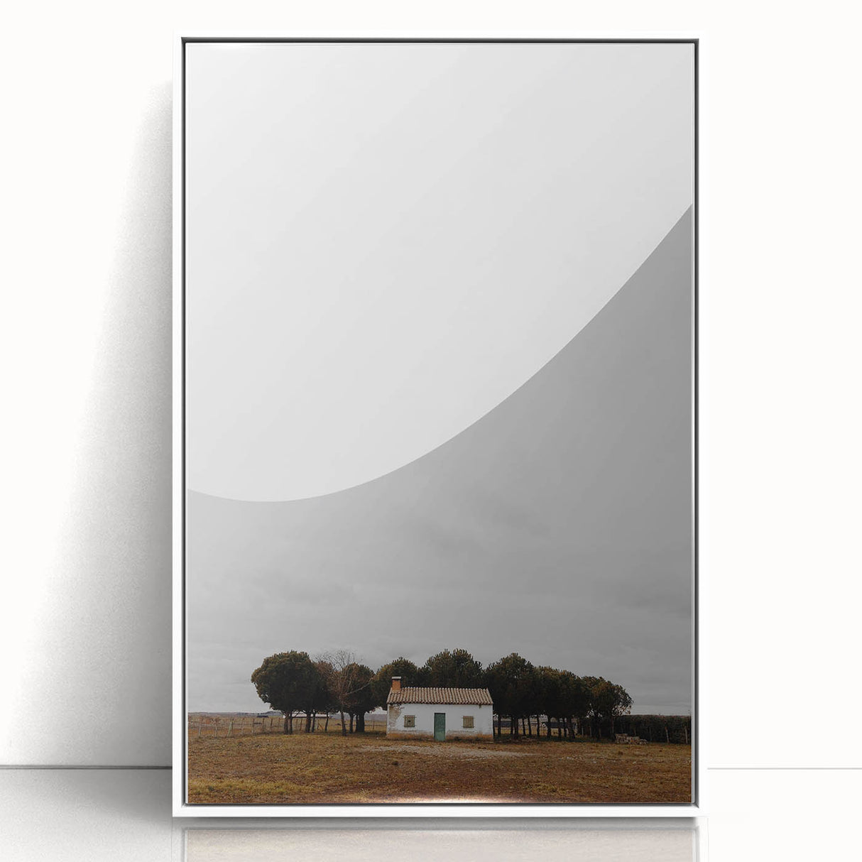 Serene Farmhouse - Vintage Rustic Landscape Art