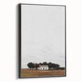 Serene Farmhouse - Vintage Rustic Landscape Art