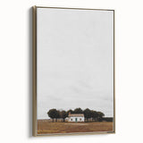 Serene Farmhouse - Vintage Rustic Landscape Art