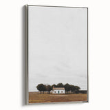Serene Farmhouse - Vintage Rustic Landscape Art