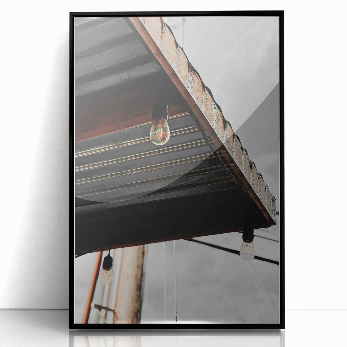 Rustic Edison Bulb Glow - Modern Vintage Art Print