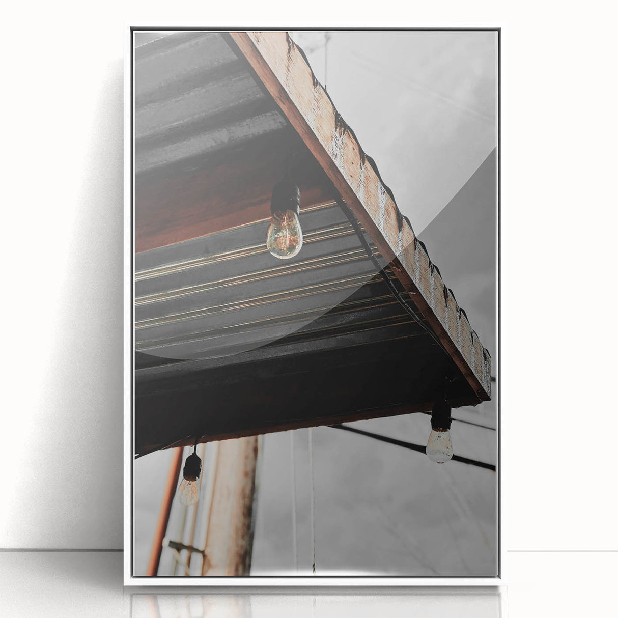 Rustic Edison Bulb Glow - Modern Vintage Art Print