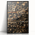 Textured Wood Logs - Rustic Farmhouse Art Print