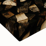 Textured Wood Logs - Rustic Farmhouse Art Print