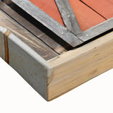 Bold Red Barn Doors - Rustic Farmhouse Wall Art