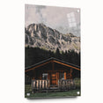 Mountain Cabin Retreat - Rustic Landscape Art Print