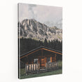 Mountain Cabin Retreat - Rustic Landscape Art Print