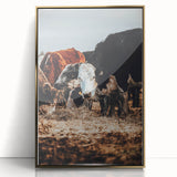 Pastoral Harmony - Intimate Cattle Scene Art