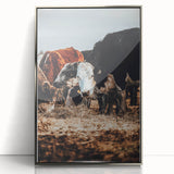 Pastoral Harmony - Intimate Cattle Scene Art