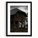 Alpine Barn Retreat - Rustic Mountain Art Print