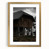 Alpine Barn Retreat - Rustic Mountain Art Print