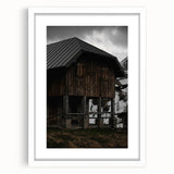 Alpine Barn Retreat - Rustic Mountain Art Print