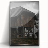 Alpine Barn Retreat - Rustic Mountain Art Print