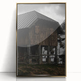 Alpine Barn Retreat - Rustic Mountain Art Print