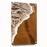 Golden Sands and Sea Foam - Coastal Rustic Art Print