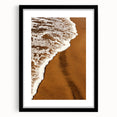 Golden Sands and Sea Foam - Coastal Rustic Art Print