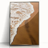 Golden Sands and Sea Foam - Coastal Rustic Art Print