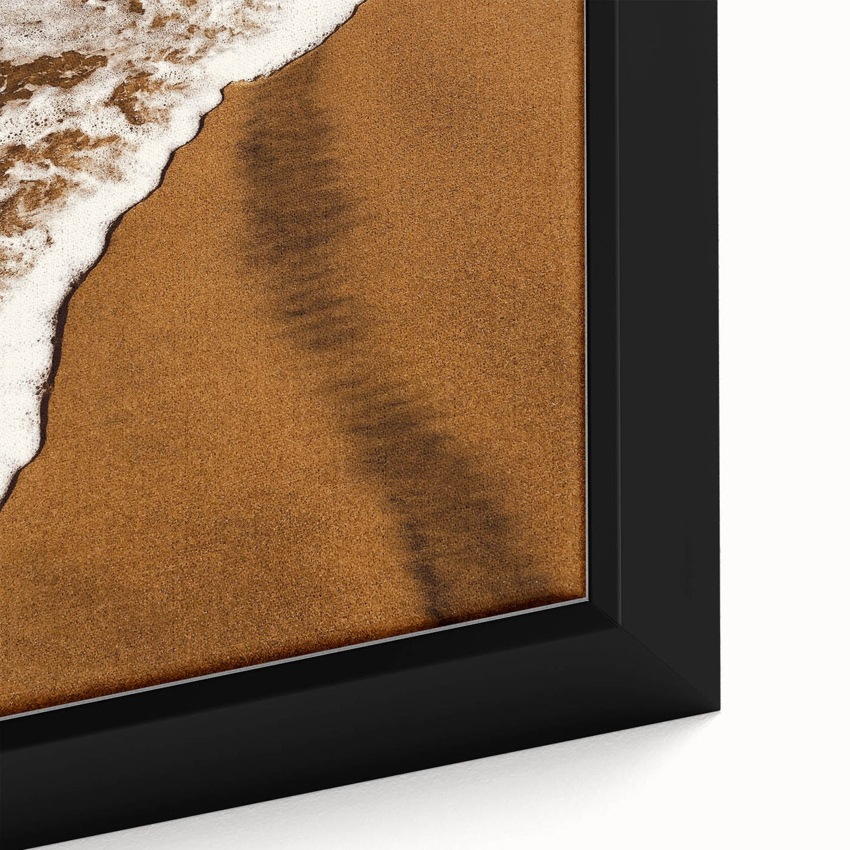 Golden Sands and Sea Foam - Coastal Rustic Art Print