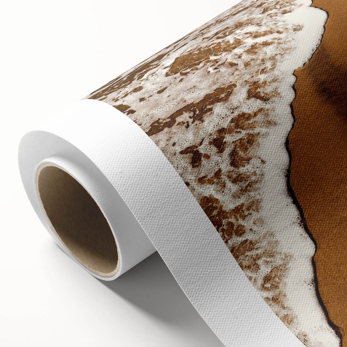 Golden Sands and Sea Foam - Coastal Rustic Art Print