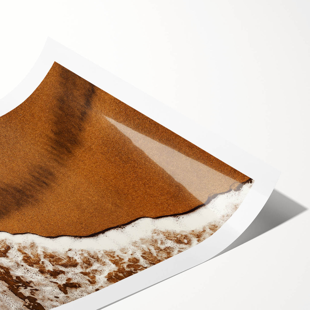 Golden Sands and Sea Foam - Coastal Rustic Art Print