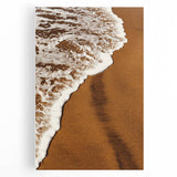 Golden Sands and Sea Foam - Coastal Rustic Art Print