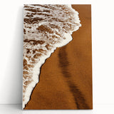 Golden Sands and Sea Foam - Coastal Rustic Art Print