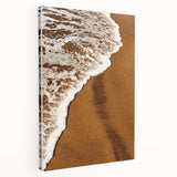 Golden Sands and Sea Foam - Coastal Rustic Art Print