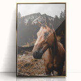 Mountain Majesty - Rustic Horse Portrait Art Print