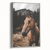 Mountain Majesty - Rustic Horse Portrait Art Print