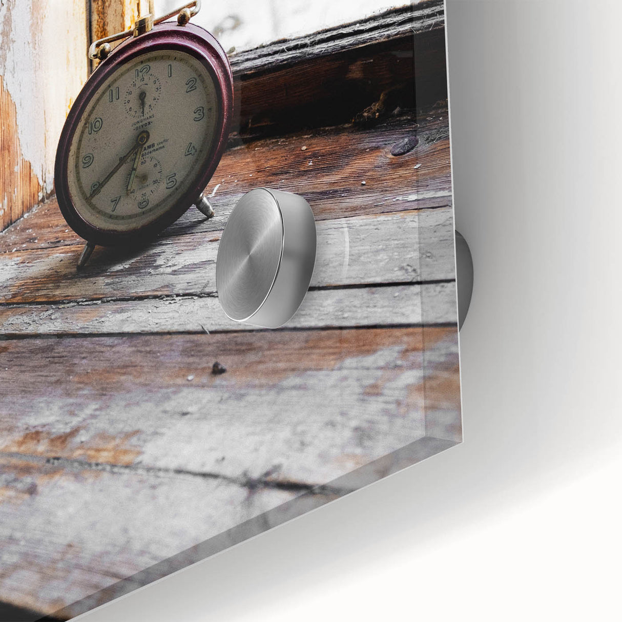Timeless Moment - Vintage Clock Rustic Art Print