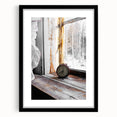 Timeless Moment - Vintage Clock Rustic Art Print