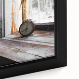 Timeless Moment - Vintage Clock Rustic Art Print