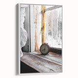 Timeless Moment - Vintage Clock Rustic Art Print