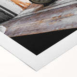 Timeless Moment - Vintage Clock Rustic Art Print