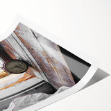 Timeless Moment - Vintage Clock Rustic Art Print